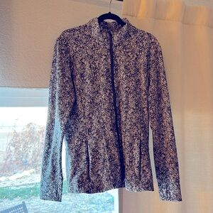 Athleta Salutation Jacket - Black & White XL Tall